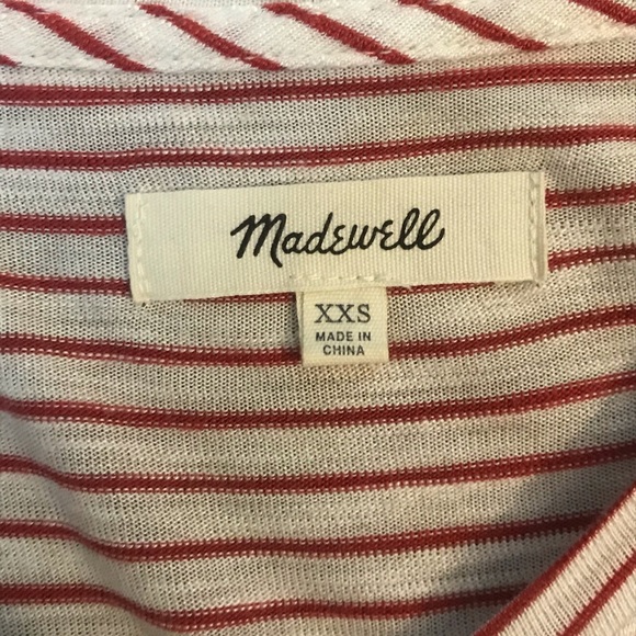 Madewell Striped Long Sleeve Top XXS - Picture 5 of 5